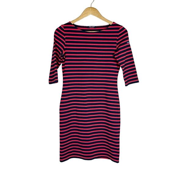 Saint James - Propriano III Anti-UV Stretch Dress in Navy/Red US Size 4 - Picture 2 of 9